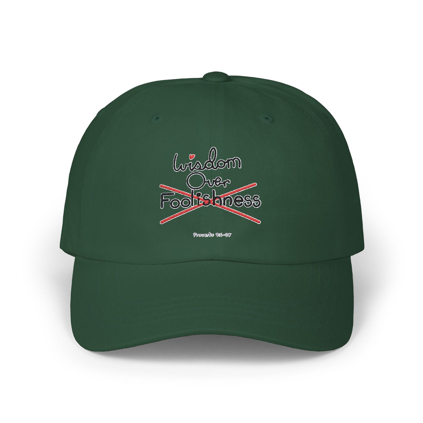 Wisdom Over Foolishness Cap