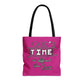 God's Time Is Different From Ours Tote Bag