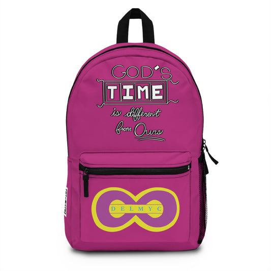 God's Time Is Different Than Ours Backpack