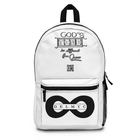God's Time Is Different Than Ours Backpack