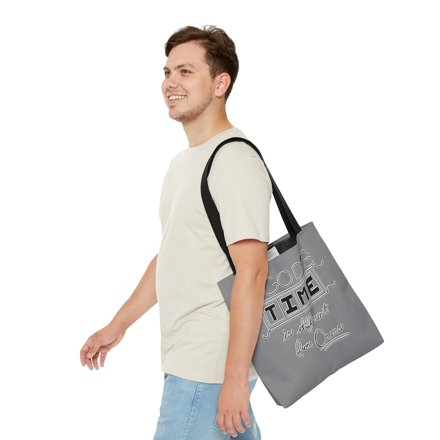 God's Time Is Different From Ours Tote Bag