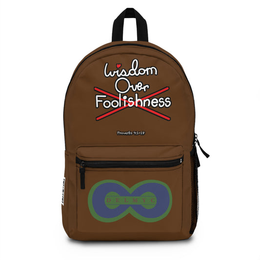 Wisdom Over Foolishness Backpack
